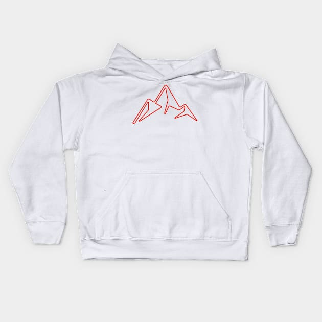 red mountain Kids Hoodie by pholange